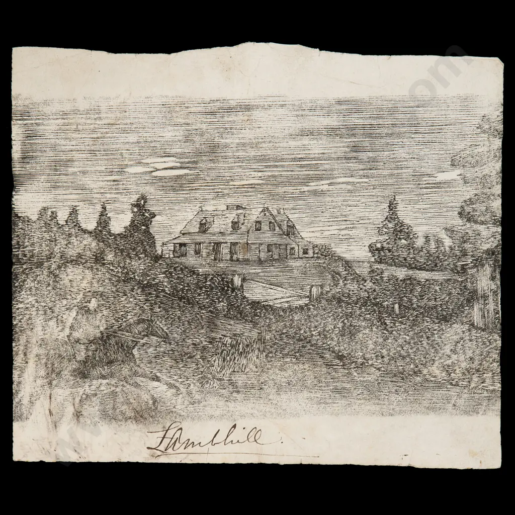 GILFILLAN, John Gordon (1839-1875) - First Lamb Hill Homestead, Wanganui District c.1865 Image 1++