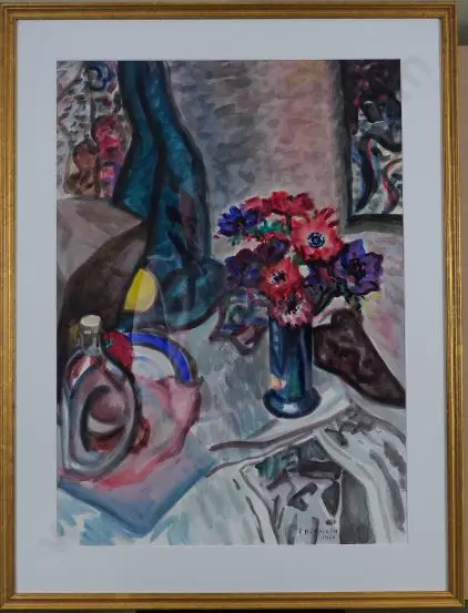 McCRACKEN, Francis (1879-1959) - Still Life with Anemones Image 1++