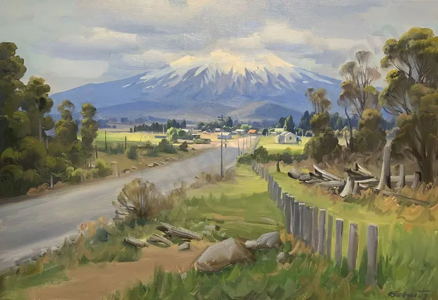 BUCKMASTER, Ernest (1897-1868) - Mount Ruapheu c. 1950 Image 1++
