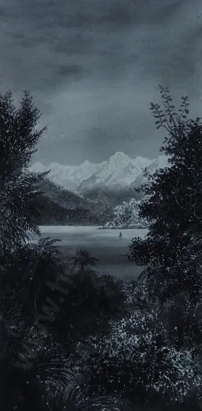 HAMMON, George Hamilton (1869-1960) - Mountain and Lake Image 1++