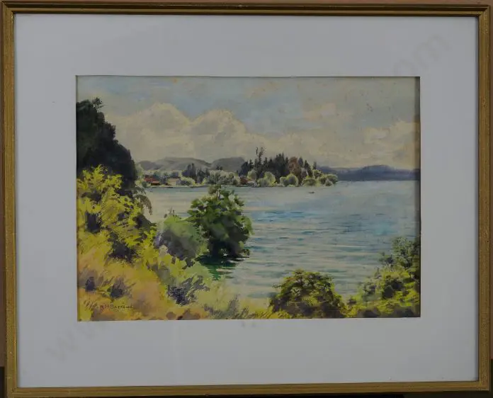 BARRAUD, Willliam Mowbray (1897-1966) - Lake Rotoiti Image 1++