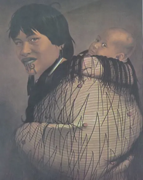 LINDAUER, Gottfried (1839-1926) - Ana Rupene and Child Image 1++