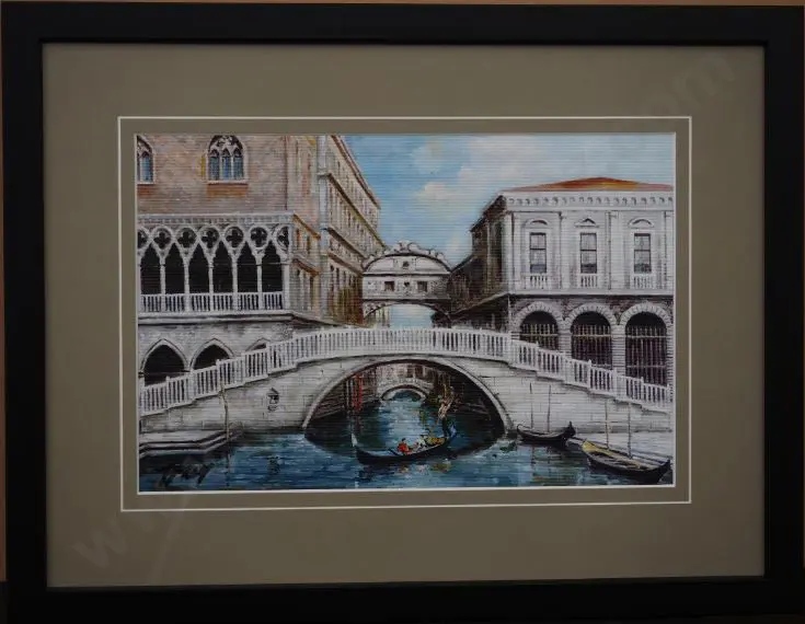 UNKNOWN - Venice - Gondola under  Bridge of Sighs Image 1++