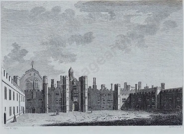 SPARROW, Samuel ( c.1750-1800) - Hampton Court Palace - Engraving 1773 Image 1++