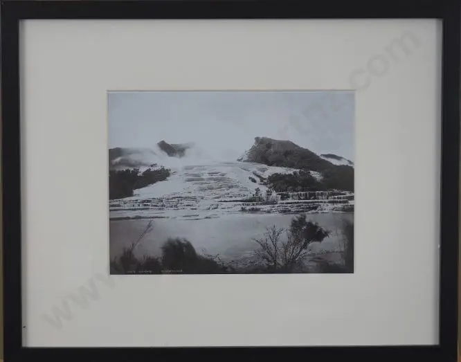 VALENTINE, George (1852-1890) - White Terraces, Lake Rotomahana 24 1885 Image 1++