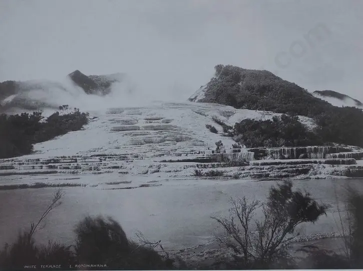 VALENTINE, George (1852-1890) - White Terraces, Lake Rotomahana 24 1885 Image 1++