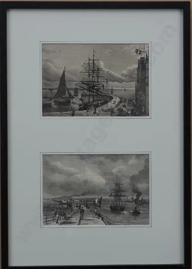 A65 - Auckland Harbour 1890s - Auckland Harbour 1890's Image 1++