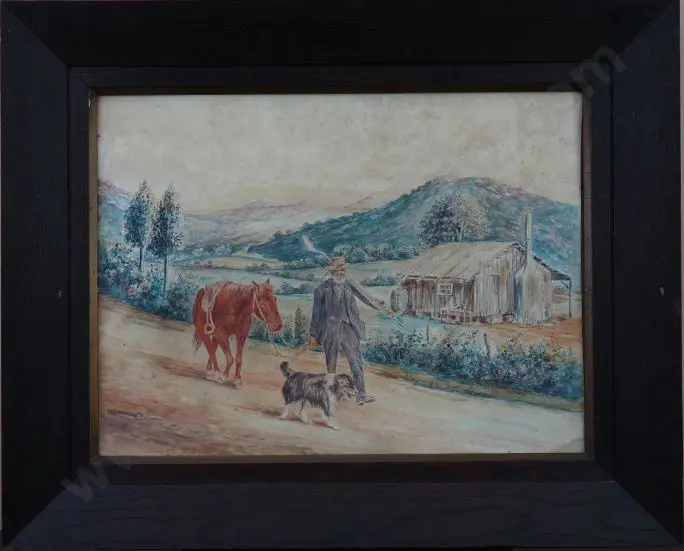 UNKNOWN - Drover Horse and Dog Image 1++