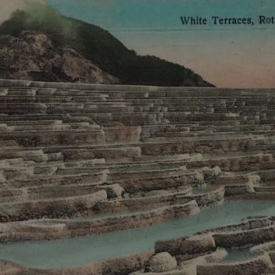 UNKNOWN Photographer - White Terraces, Rotorua- c.1900
