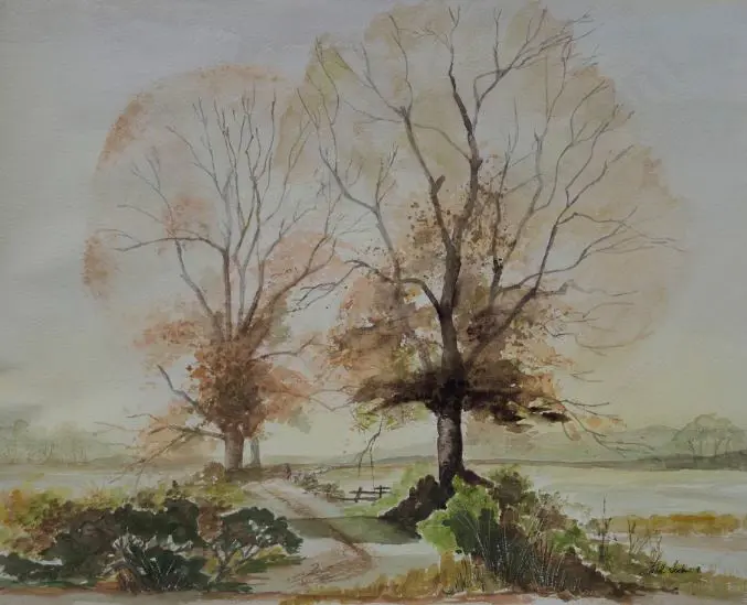 SEXTON, Faith (20th Cent) - English Lane between Trees Image 1++