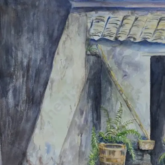 SEXTON, Faith (20th Cent) - Entrance to House - Southern Europe