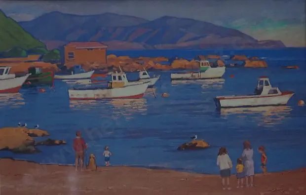 MacCORMICK, Bill (1942-) - Island Bay Evening Image 1++