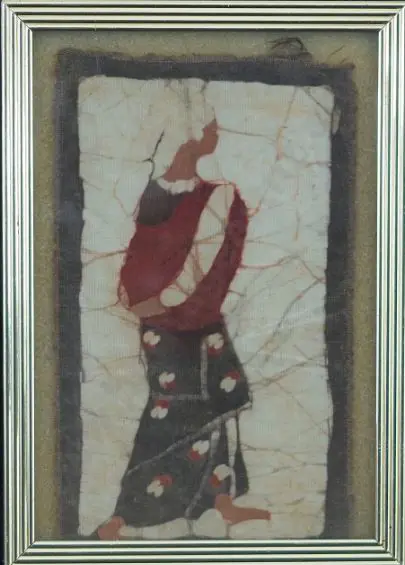 UNKNOWN Artist (A74) - Lady painted on Silk Image 1++