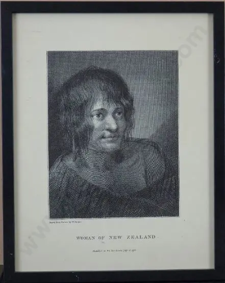 HODGES, William (1744-1797) - Woman of New Zealand - July 16, 1776 Image 1++
