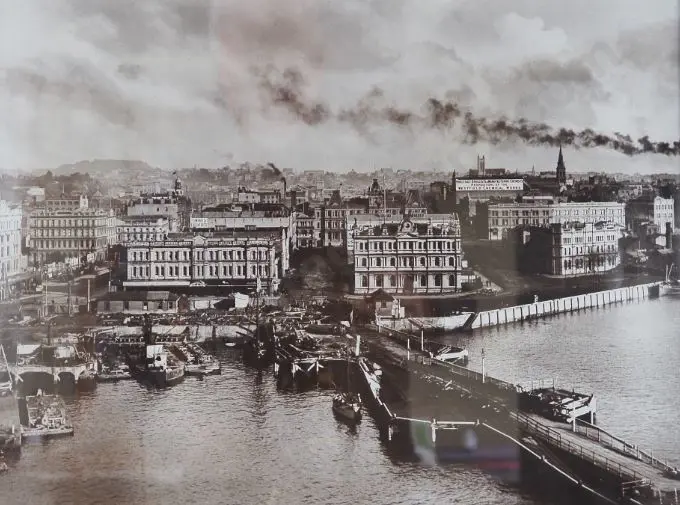 AUCKLAND - West of Queen Street 1908 - West of Queen Street from the Masthead of a Barque - 26 June 1908 Image 1++