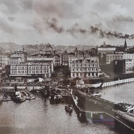 AUCKLAND - West of Queen Street 1908 - West of Queen Street from the Masthead of a Barque - 26 June 1908
