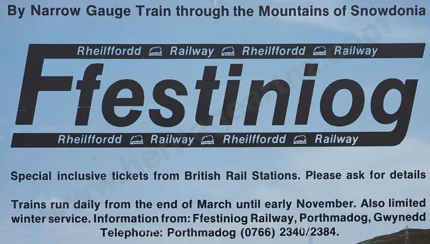 UNKNOWN - Ffestiniog Railway Poster Image 1++
