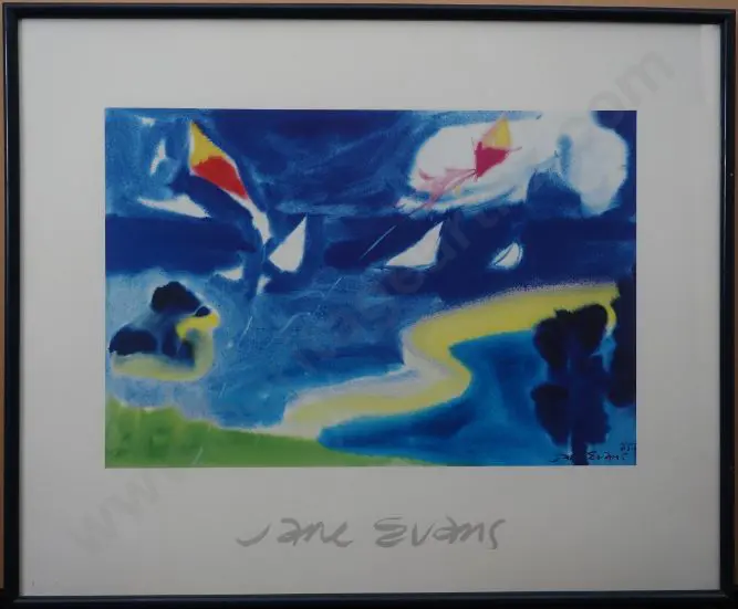 EVANS, Jane (1946-) - Kite Flying Image 1++