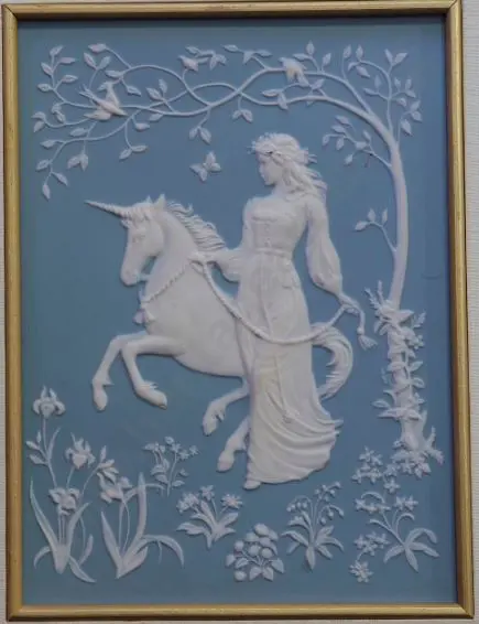 MCMONIGLE, George (Franklin Mint) - The Lady and The Unicorn - Handcrafted in Porcelain Image 1++