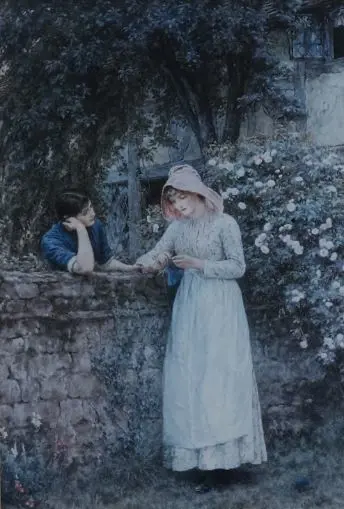 ALLINGHAM, Helen (1848-1926) - Over the Garden Wall Image 1++