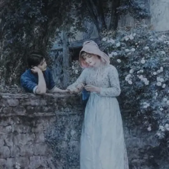 ALLINGHAM, Helen (1848-1926) - Over the Garden Wall