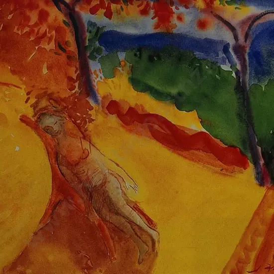 EVANS, Jane (1946-) - Afternoon Verandah 111 -