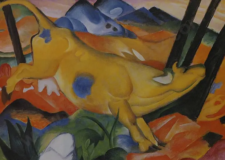 MARC, Franz (1880-1916) - Yellow Cow - 1911 Image 1++