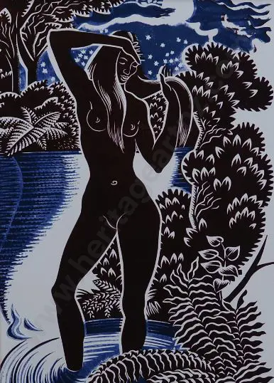 TAYLOR, E. Mervyn (1906-1964) - Hinemoa Image 1++