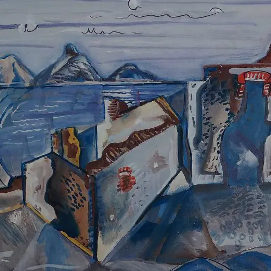 HODGKINS, Frances Mary (1869-1947) - Ruins - 1937