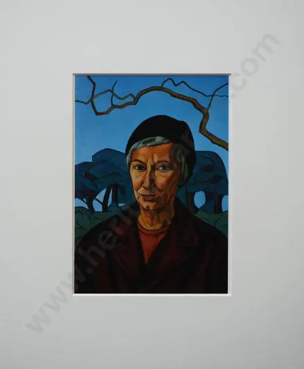 ANGUS, Rita (1908-1970) - Self Portrait - c.1967 Image 1++