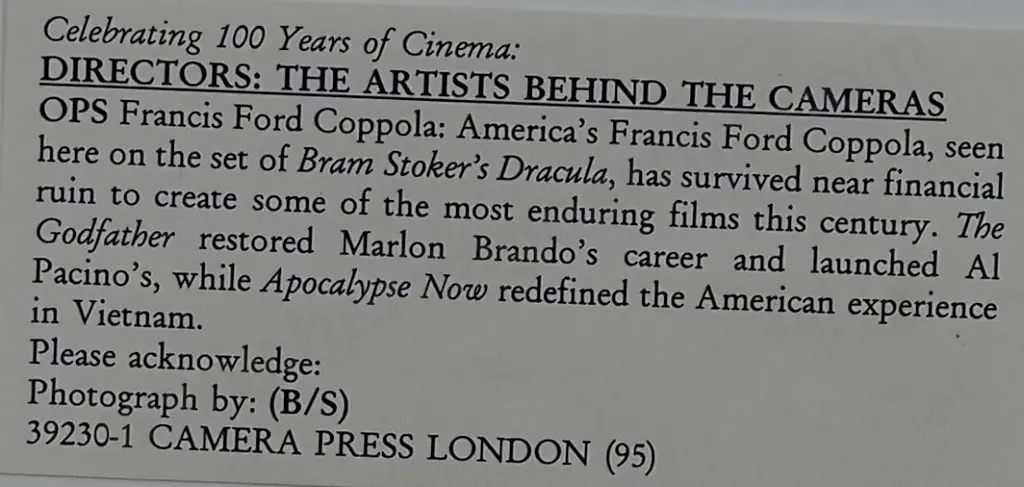 CAMERA Press, London - Francis Ford Coppola Image 1++