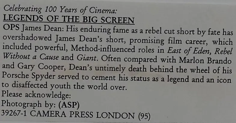 CAMERA Press, London - James Dean (1931-1955) Image 1++
