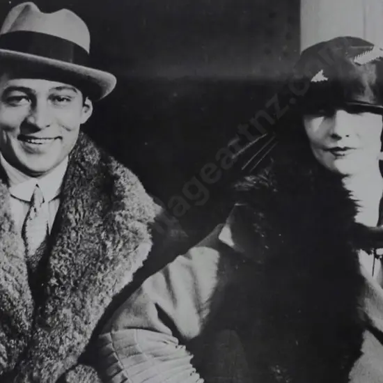 CAMERA Press, London - Rudolph Valentino, actor. With wife Winifred Hudnut