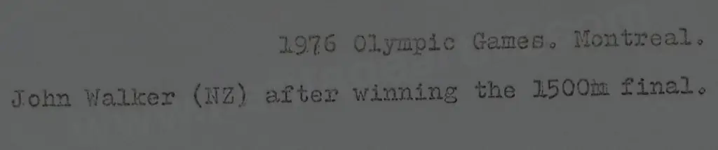 LACEY, E.D. - John Walker (NZ) wins 1,500m, 1976 Olympic Games Image 1++