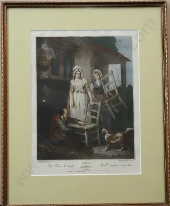 WHEATLEY, Francis (1747-1801) - Cries of London - Old Chairs to Mend Image 1++