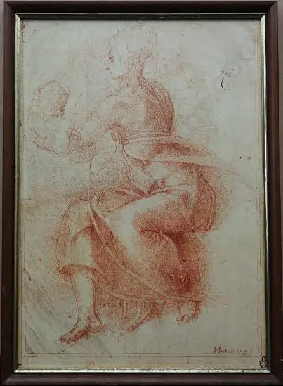 MICHELANGELO (1475-1564) - Mother & Child Image 1++