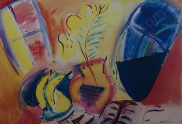 EVANS, Jane (1946-) - Abstract Still Life Image 1++