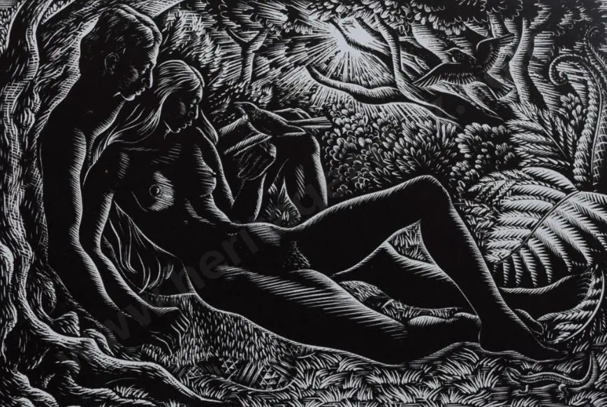 TAYLOR, E. Mervyn (1906-1964) - Idyll - 1949 Image 1++