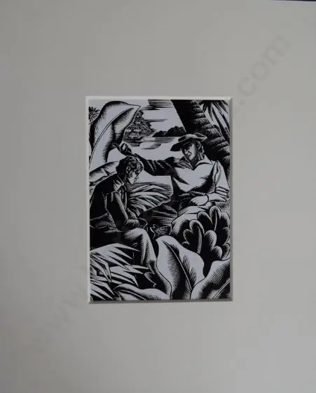 TAYLOR, E. Mervyn (1906-1964) - Ben & Tod at Suva - from Taina, 1948 Image 1++