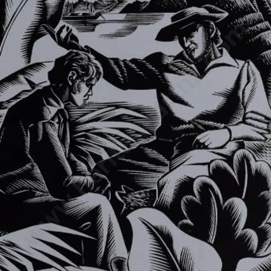 TAYLOR, E. Mervyn (1906-1964) - Ben & Tod at Suva - from Taina, 1948