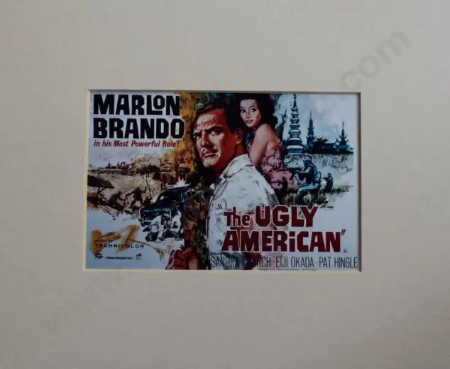 UNKNOWN Artist - The Ugly American - Starring Marlon Brando (Mini Movie Poster) Image 1++