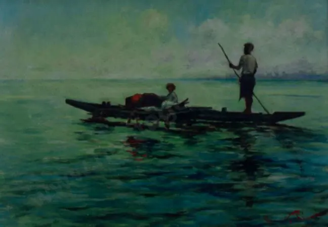 NERLI, Girolamo P. (1863-1926) - Fishing in the Pacific Islands Image 1++