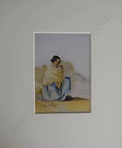 OLIVER, Richard A. (1811-1889) - Maori Mother & Child c. 1850 Image 1++