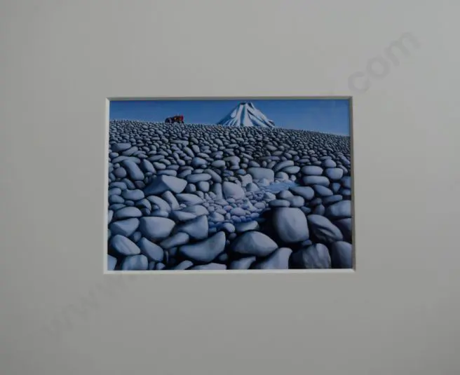 SMITHER, Michael Duncan (1939-) - Rocks with Mountain (Egmont) Image 1++