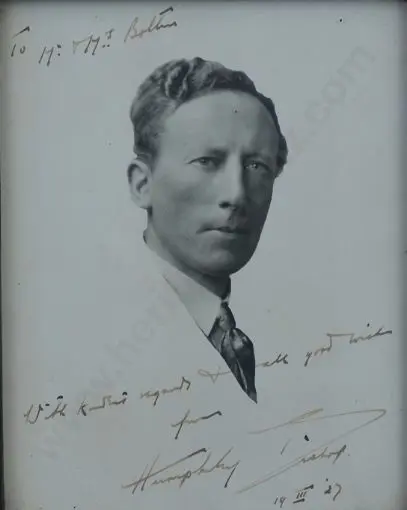 BISHOP, Humphrey - Musical Comedy Producer active during the 1920s & 30s Image 1++