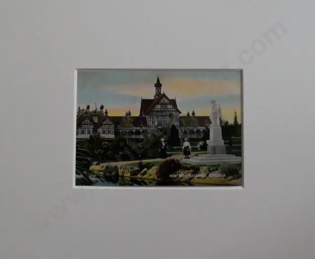 UNKNOWN Photographer - New Bath Buildings, Rotorua - c.1900 Image 1++