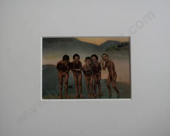 UNKNOWN Photographer - Haka for a Penny - Early 20th Cent. -1 Image 1++