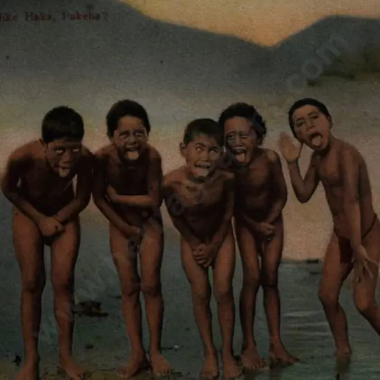 UNKNOWN Photographer - Haka for a Penny - Early 20th Cent. -1