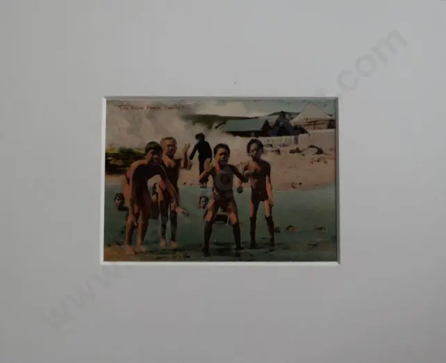 UNKNOWN Photographer - You Throw Penny Pakeha - Early 20th Cent. -2 Image 1++