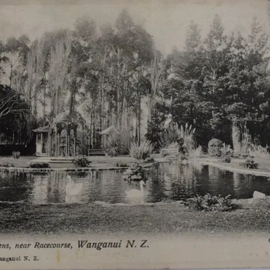 DENTON, Frank (1969-1963) - Wanganui - Pleasure Gardens near Racecourse - c. 1900